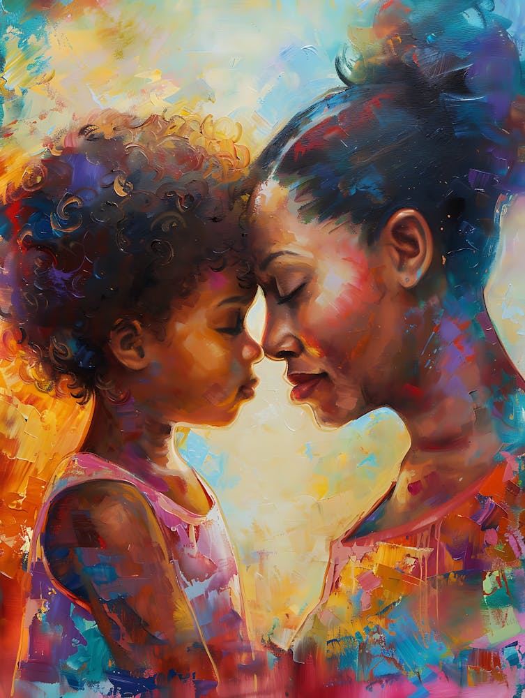 Vibrant Afro Mother And Daughter 15