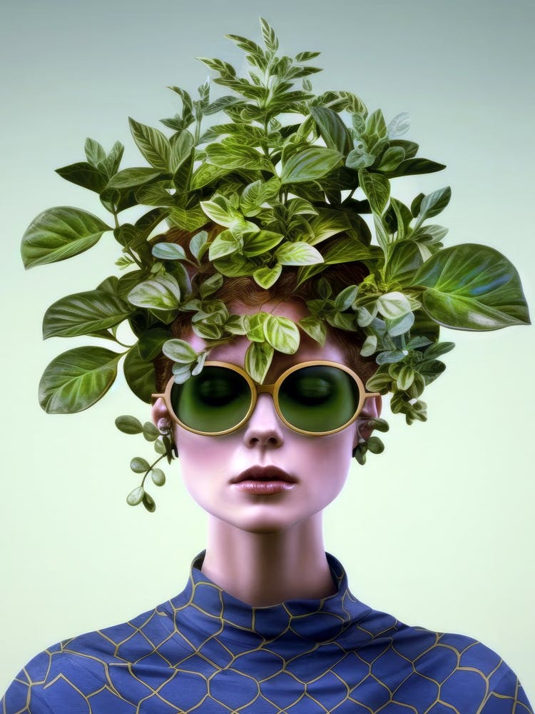 Green Hair plant lover