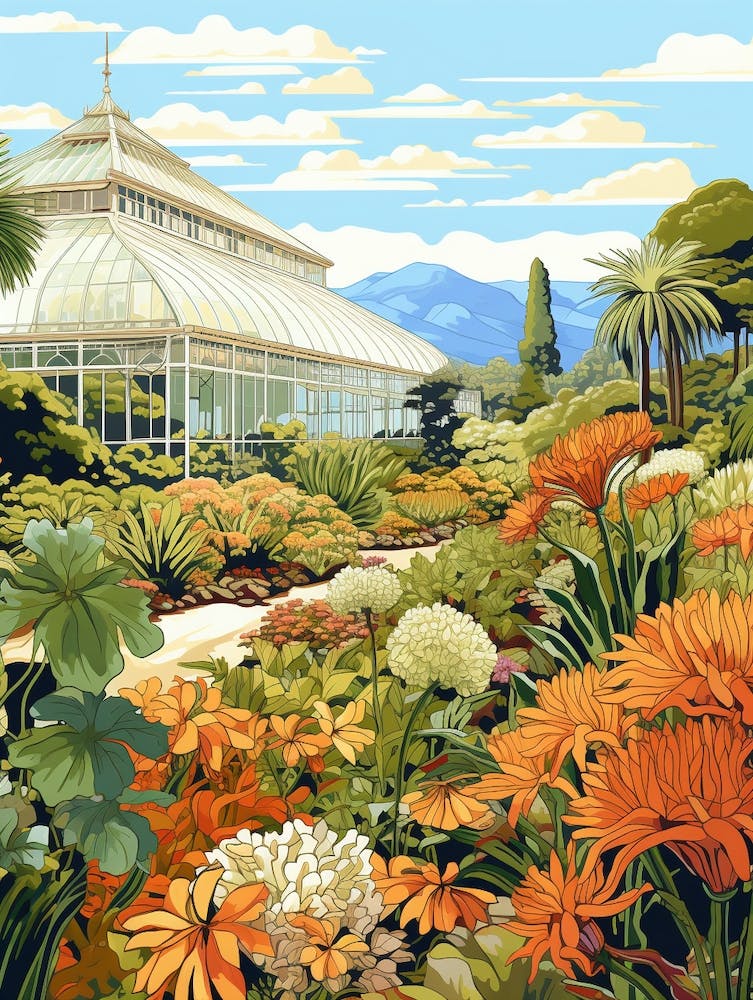 Wellington Botanic Garden New Zealand Illustration 1