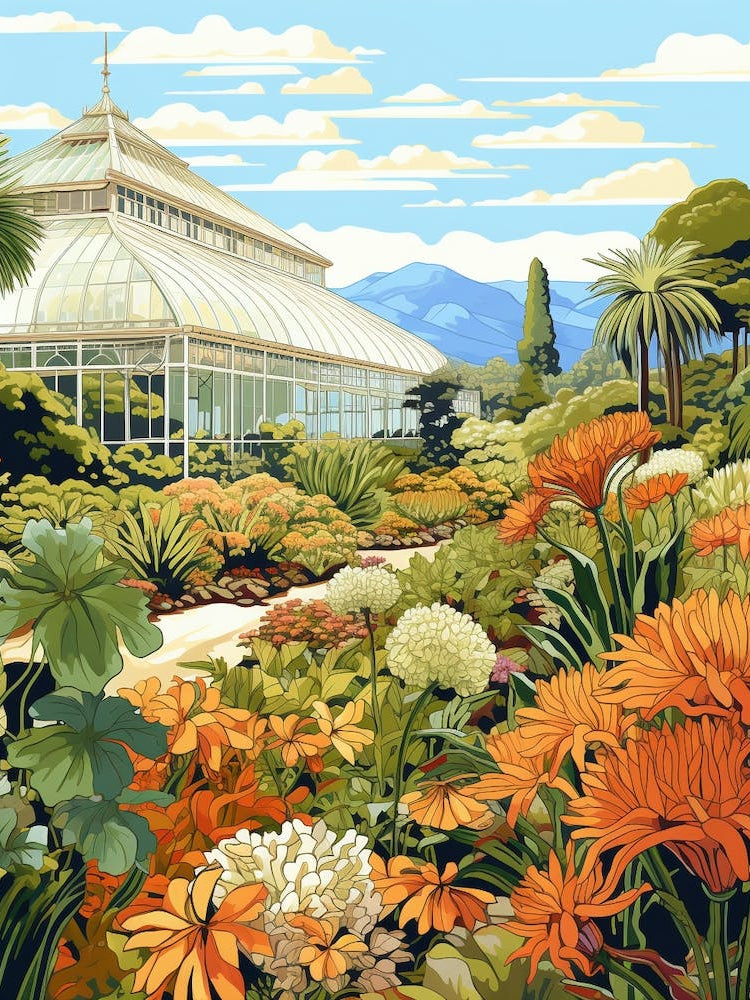 Wellington Botanic Garden New Zealand Illustration 1 