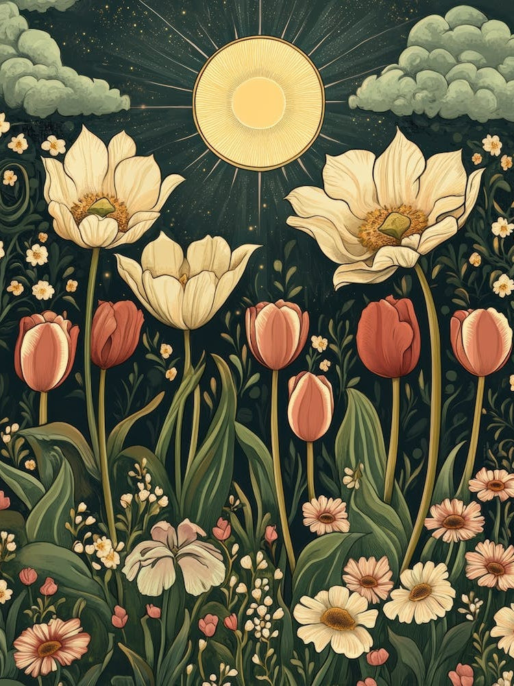 Tulips In The Garden 2