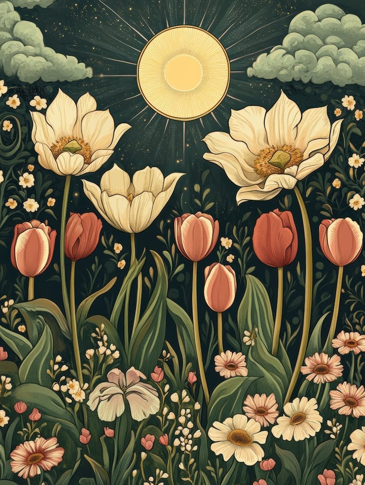 Tulips In The Garden 2