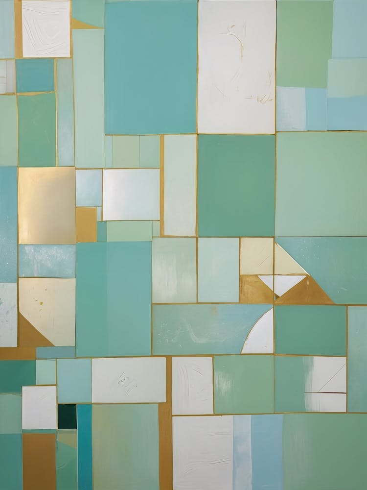 Tropical Ocean Blue Abstract no2