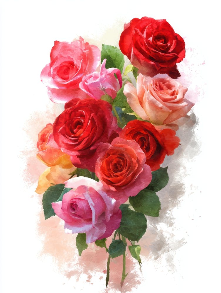 Aquarellrosen 2