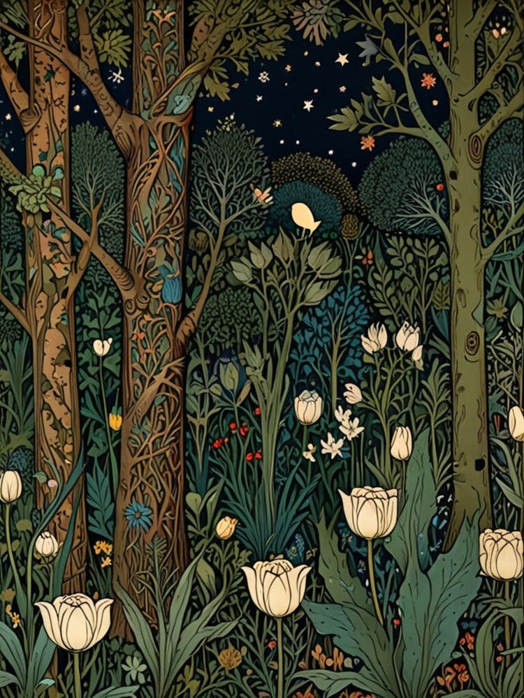 William Morris Night In The Woods 33