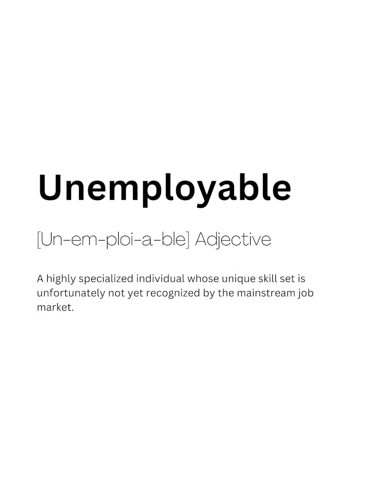 Unemployable Definition Meaning