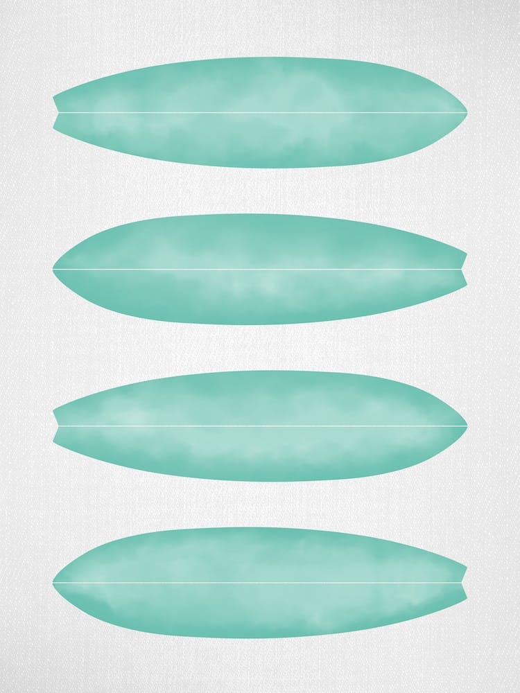 Surfboards In Turquoise