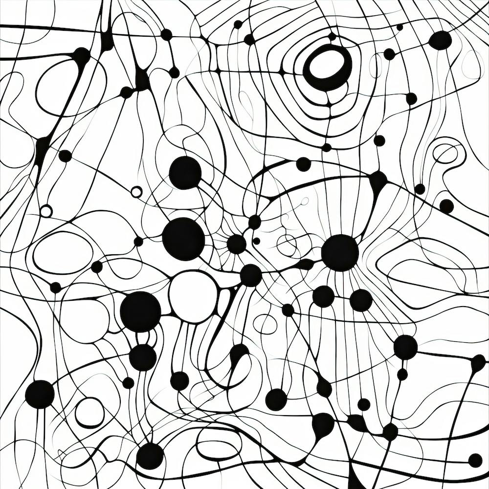 Doodles In Black And White Line Art 5