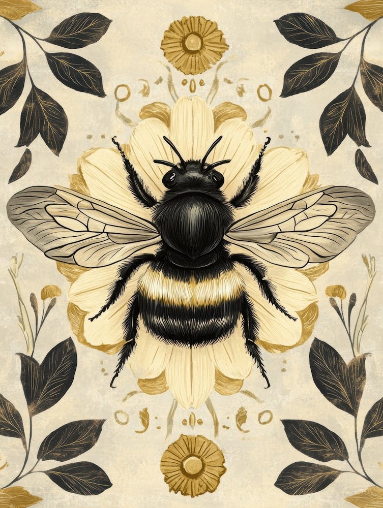 Bee On A Flower 8