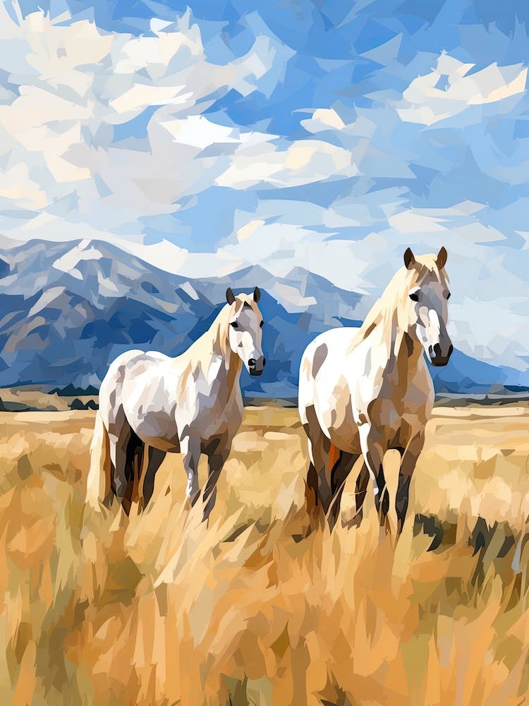 Horses Painting In Andes, Chile 1