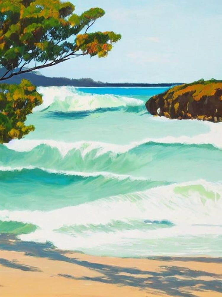 Werri Beach, Australia Contemporary Illustration 1