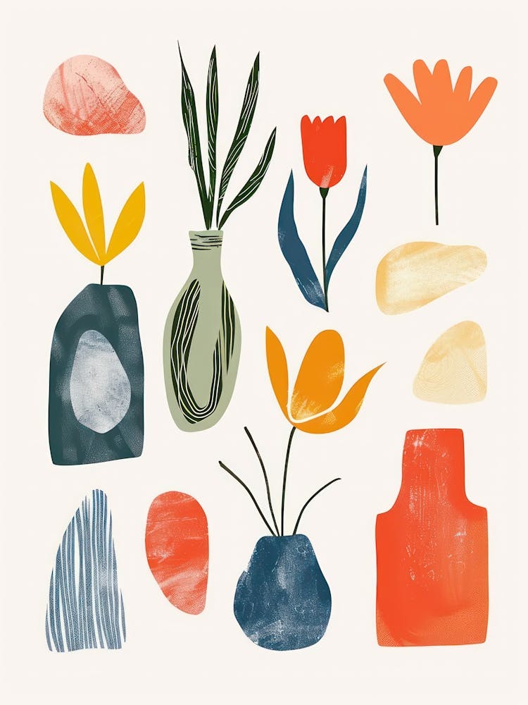 Abstract Objects Collection Flat Illustration 3