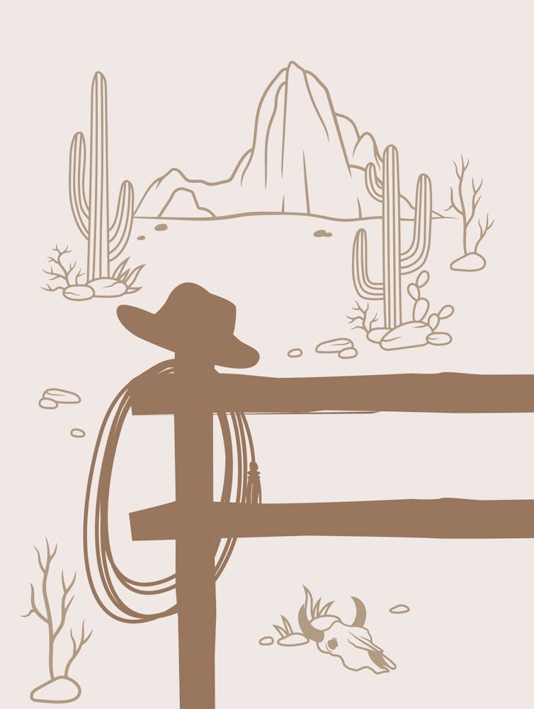Western Cowboy Scene