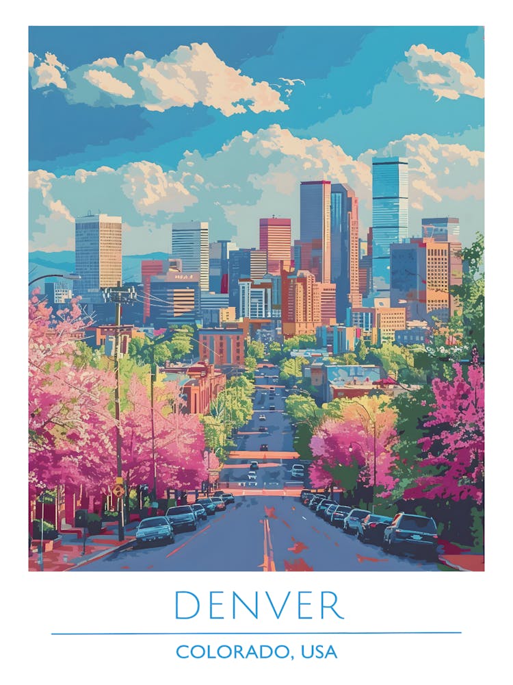Denver City Skyline