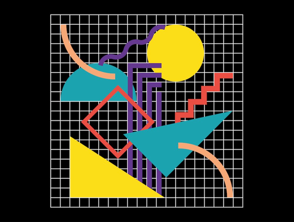 Memphis Pattern Retro Synthwave 80s Vintage Dreamwave Artwork