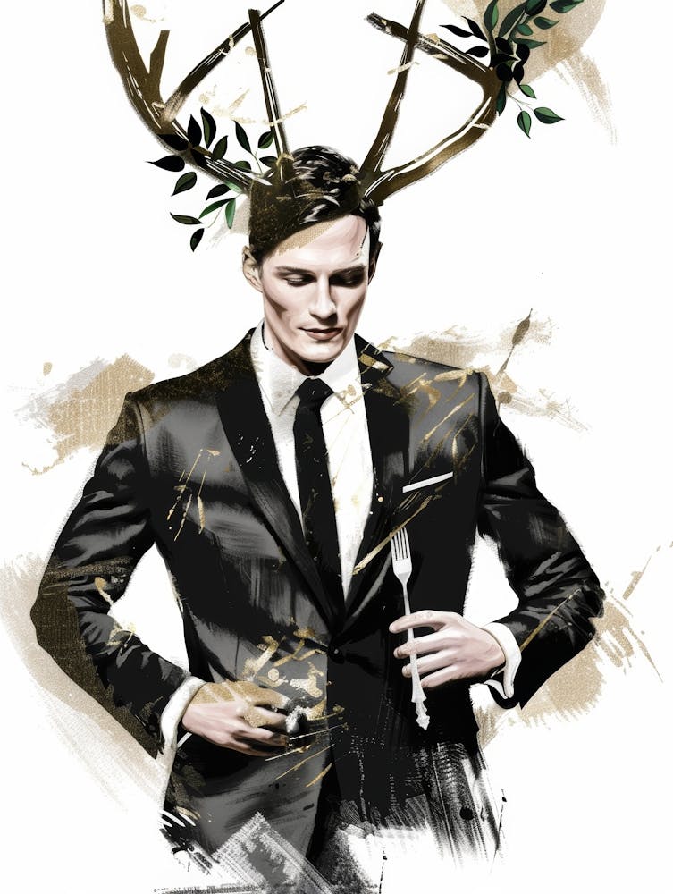 Man With Deer Antlers