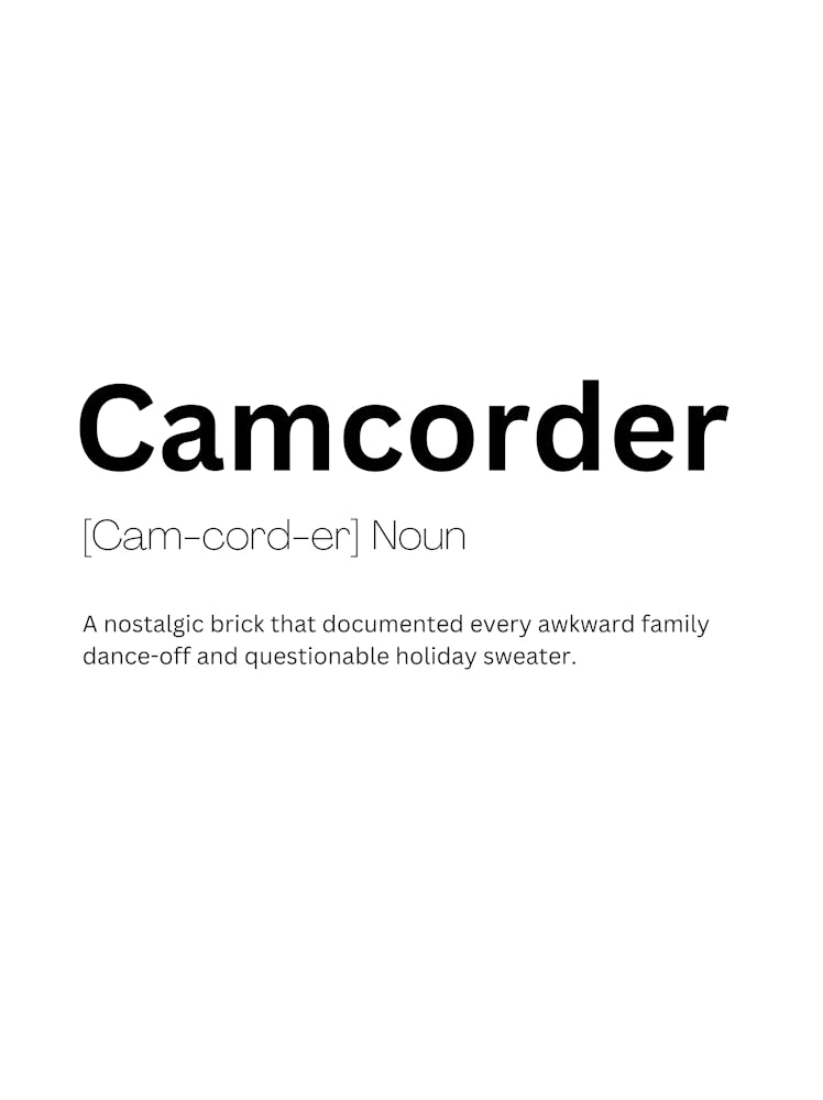 Camcorder Definition Meaning
