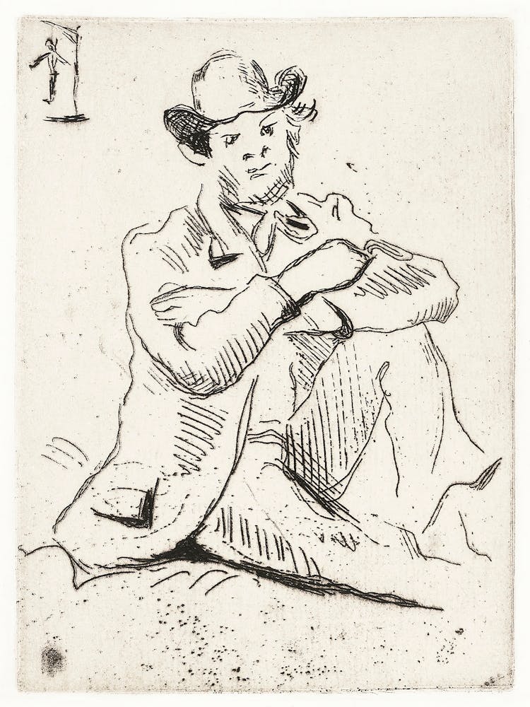 Guillaumin With The Hanged Man (1873), Paul Cézanne