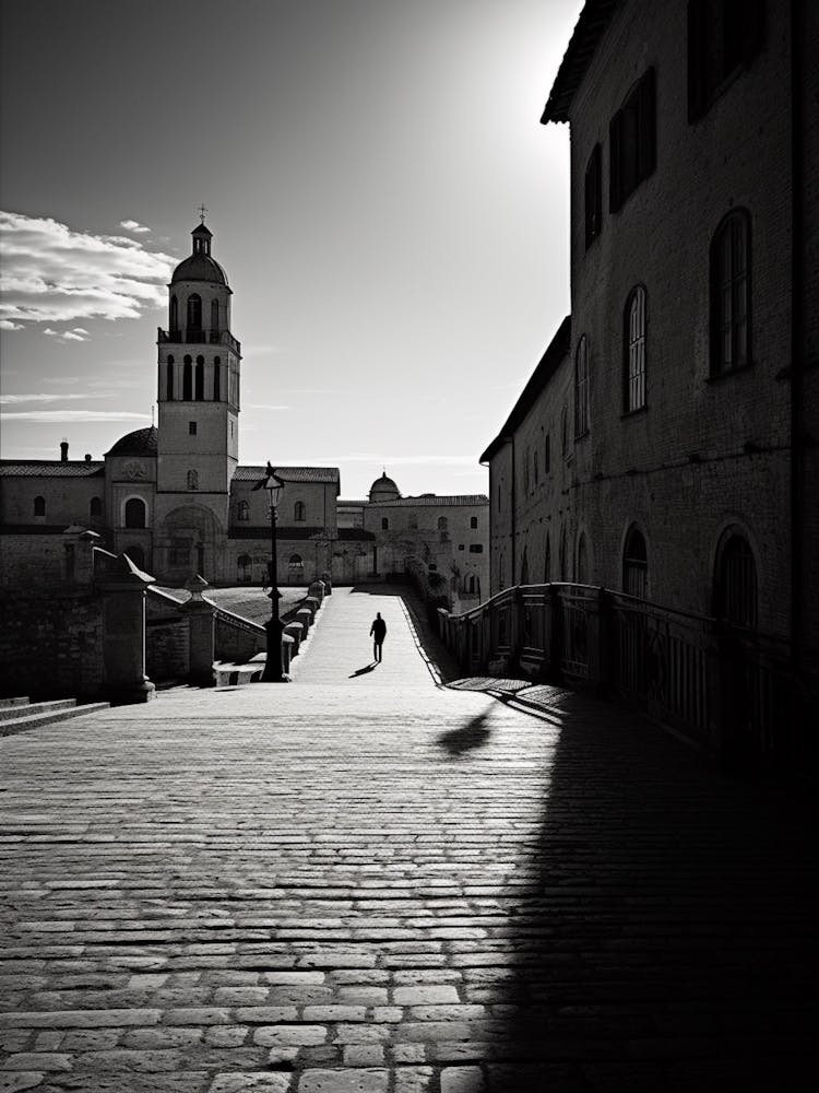 Urbino, Italy,  Black And White Analogue Photography  2