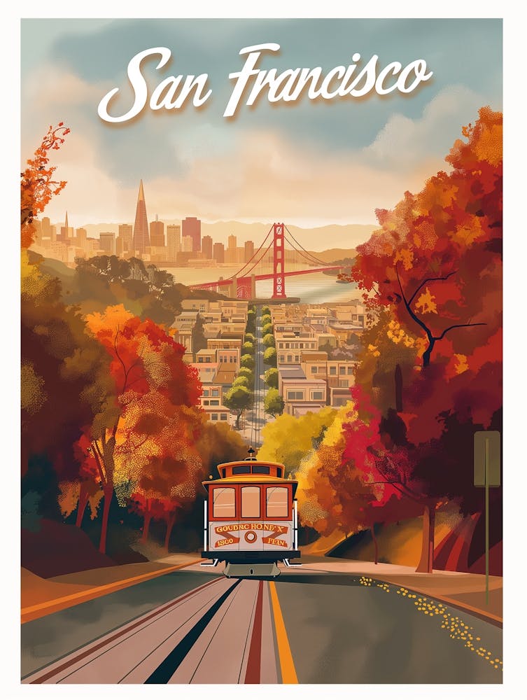 San Francisco Travel Poster