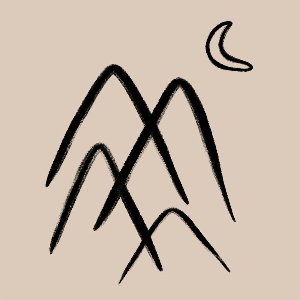 The Mountains Square Line