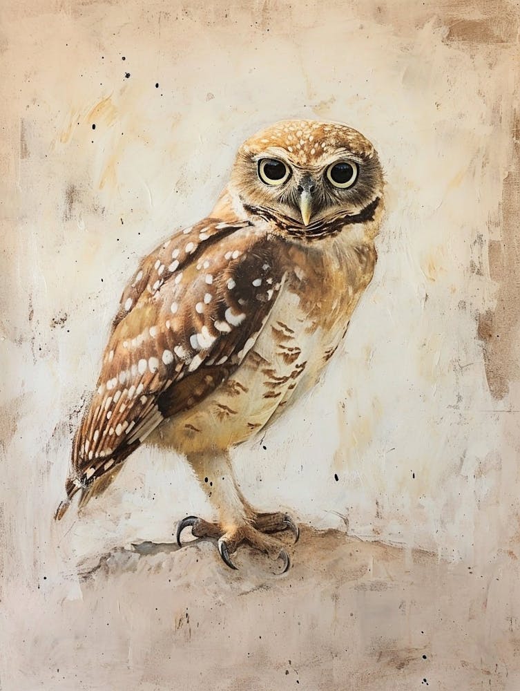Peinture Chouette-Pêcheuse Brune 1