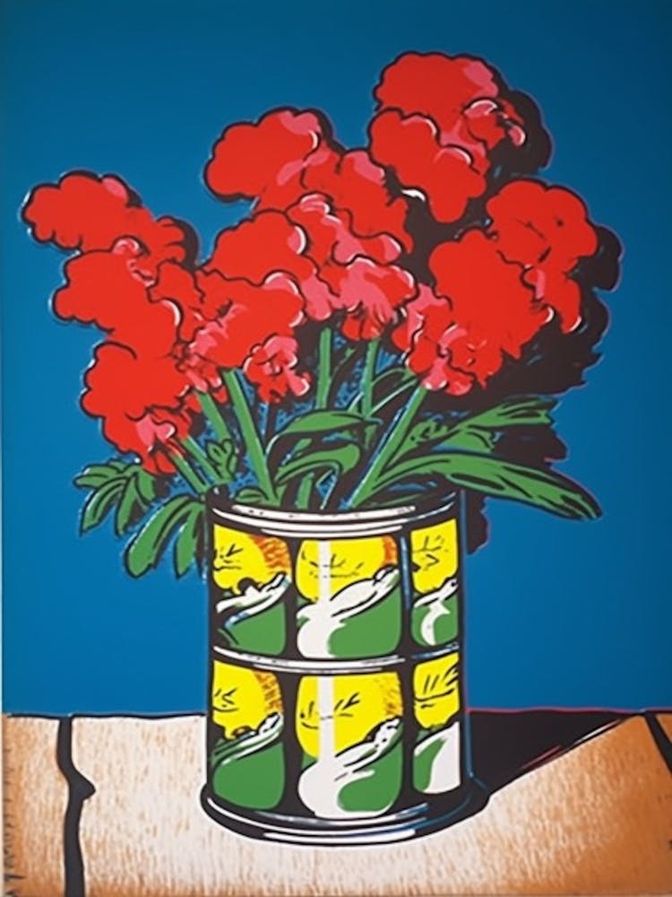 Snapdragon Flower Still Life 2 Pop Art