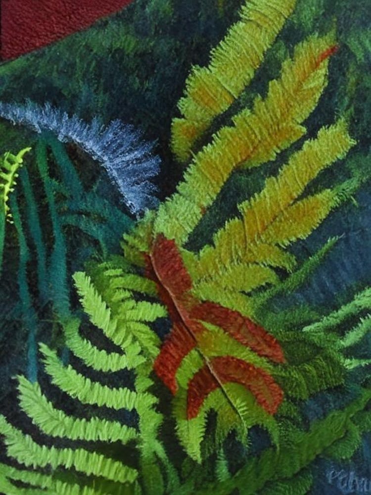 Felt Fern Cézanne Style