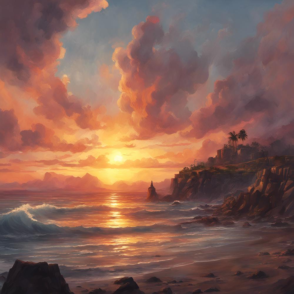 Sunset At The Beach