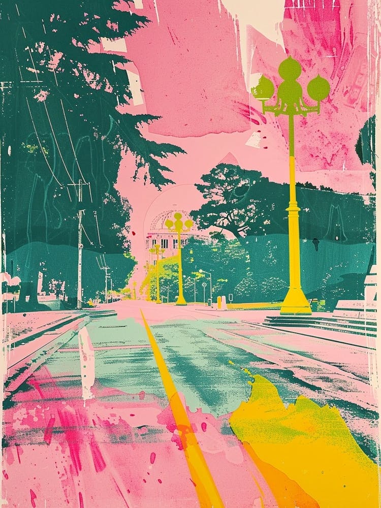 Hiroshima Retro Duotone Silkscreen 1
