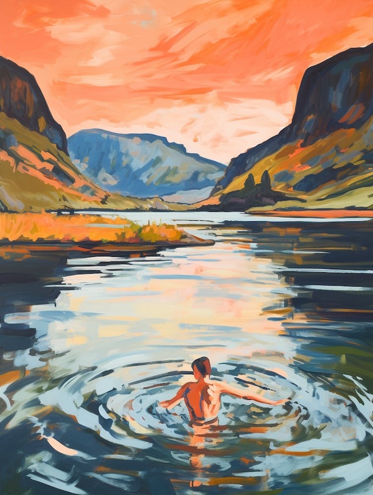 Wild Swimming At Ullswater Cumbria 2
