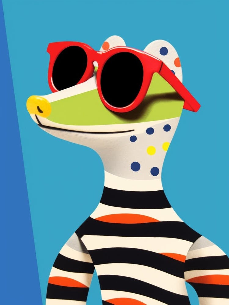 Little Gecko 1 Wearing Sunglasses