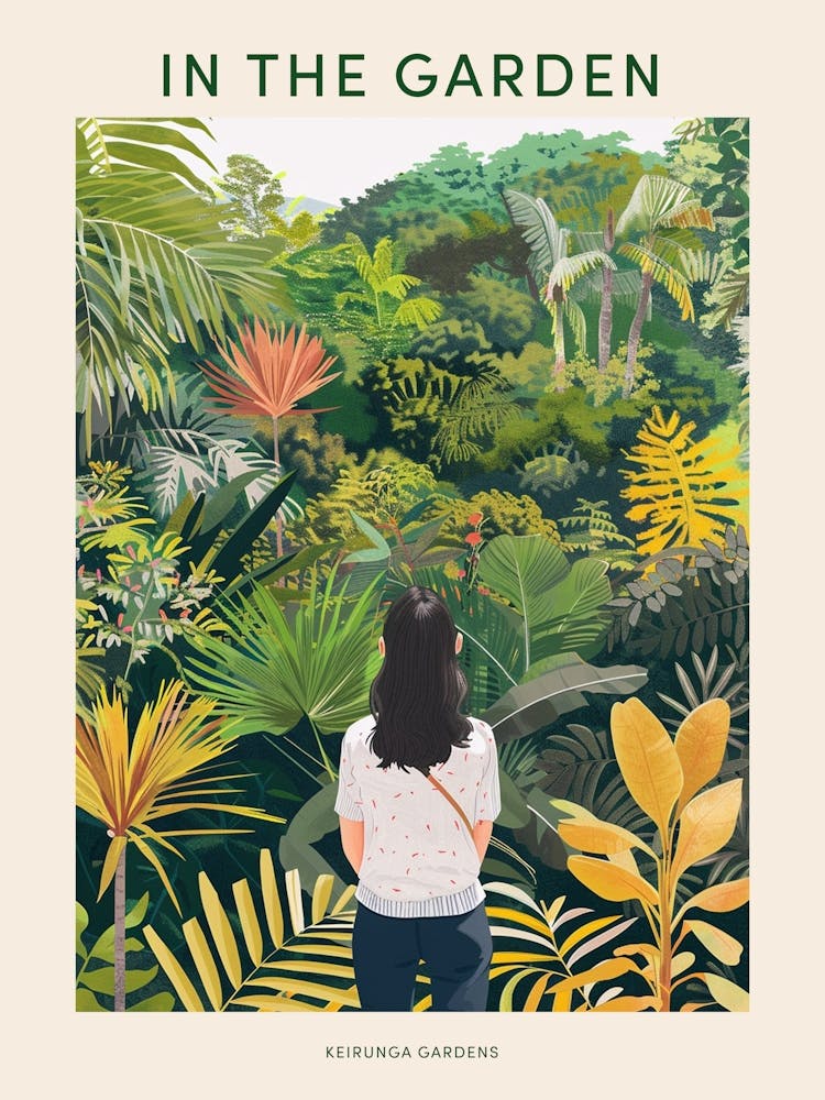 In The Garden Poster Keirunga Gardens New Zealand 1