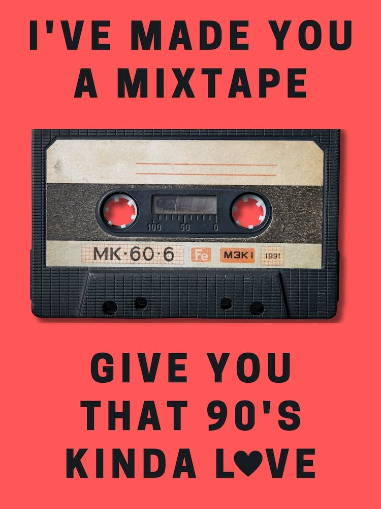 Mixtape 90s Love Print 1