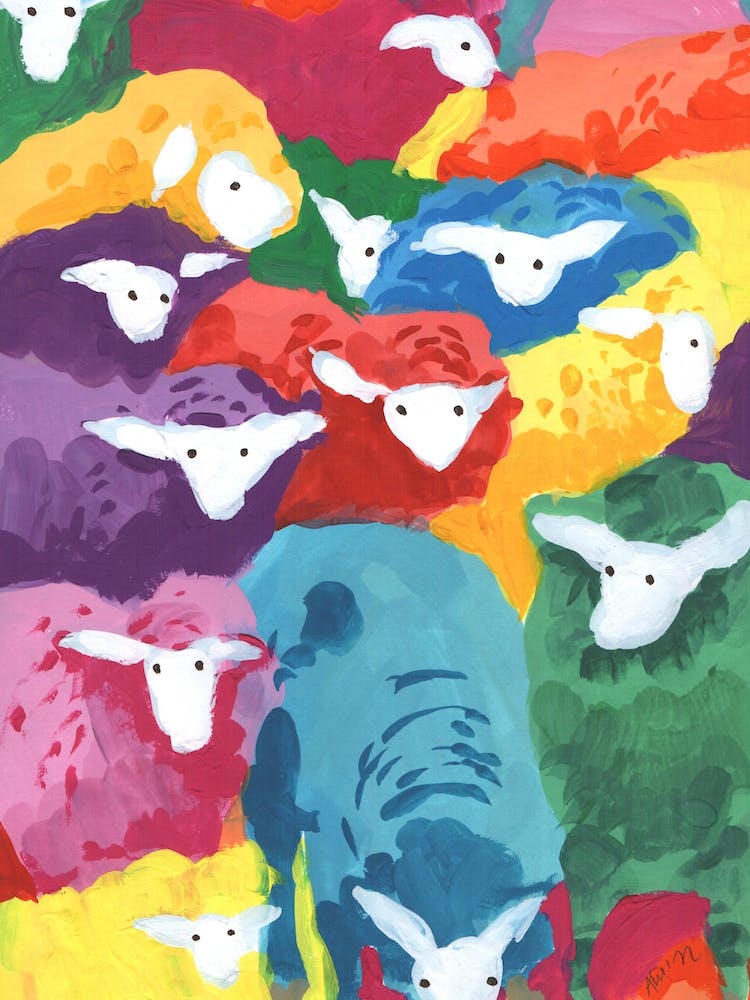 Colorful Sheep Cocktail