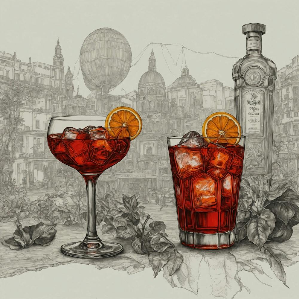 Default Selection Of Negroni Linework Illustration 2 0