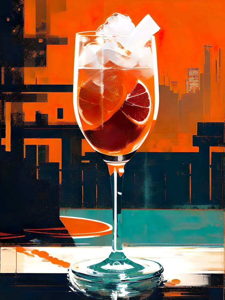 Aperol Cocktail In A Glass