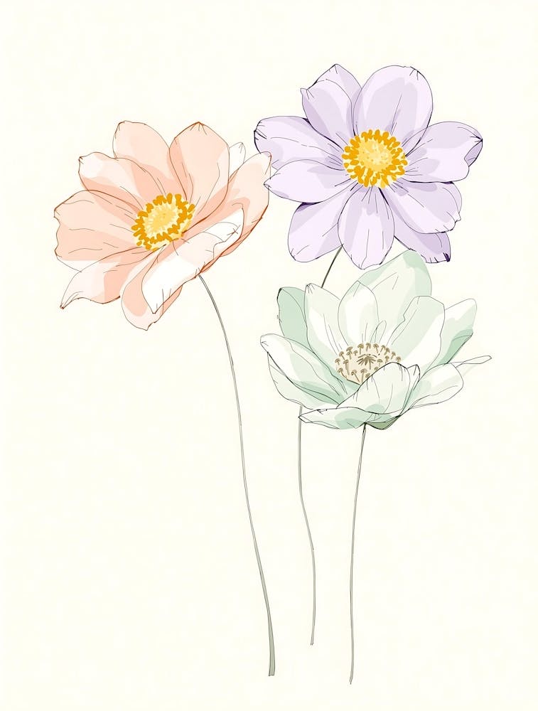 Nature-Inspired Soft Floral Stems with a Cozy Feel