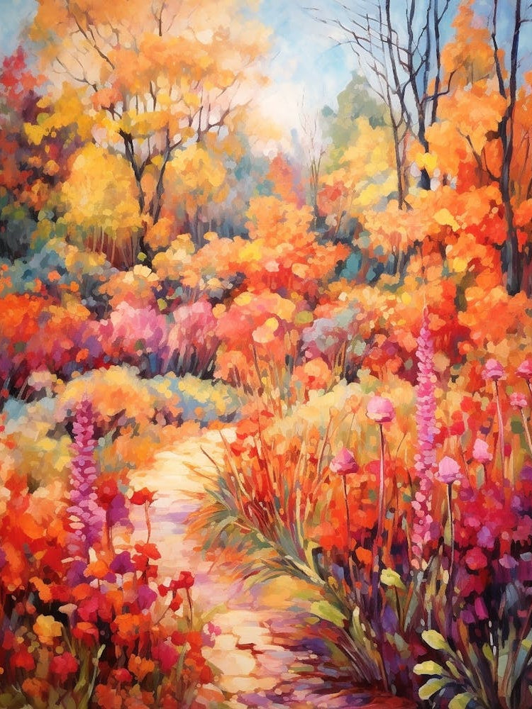 Autumn Gardens Painting Chanticleer Garden 4