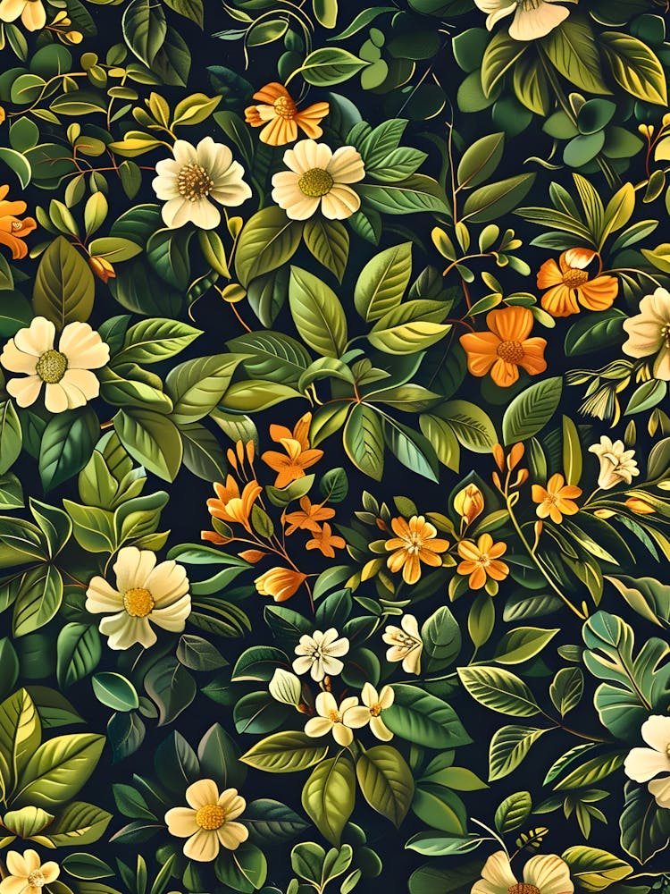 Papier peint floral 7