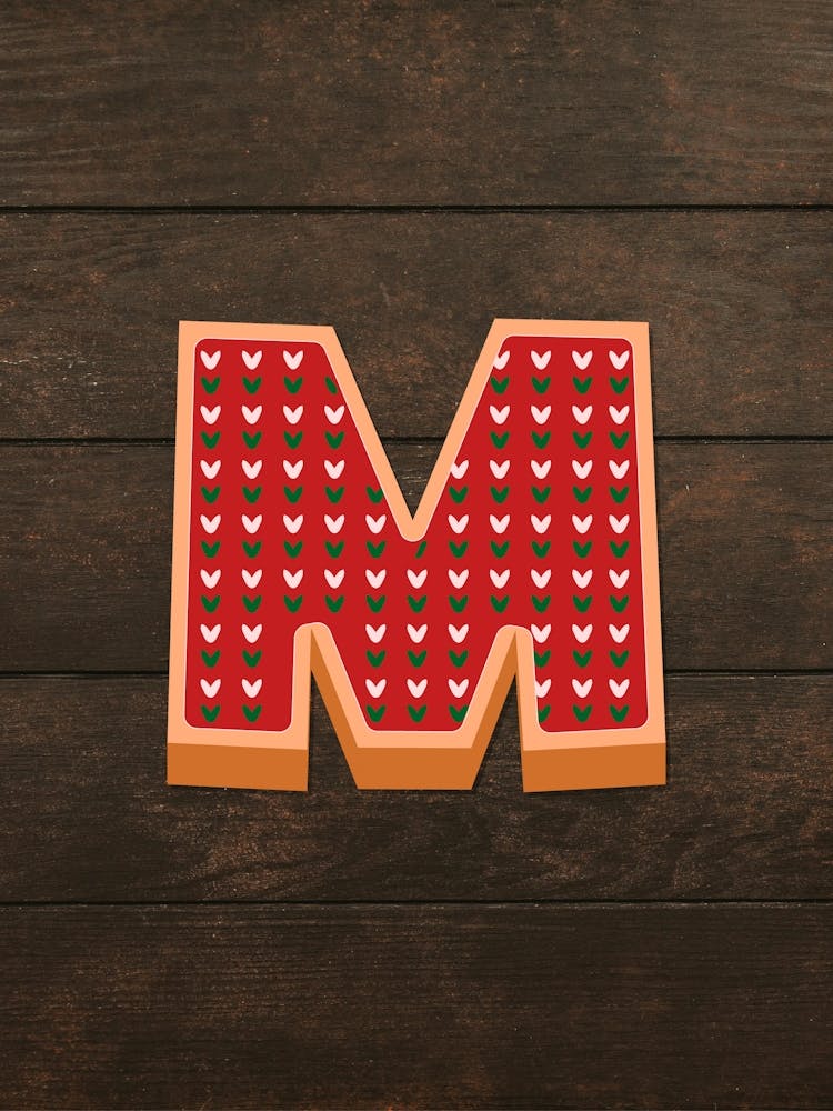 Gingerbread Christmas Letters Living Room Holiday Display 13