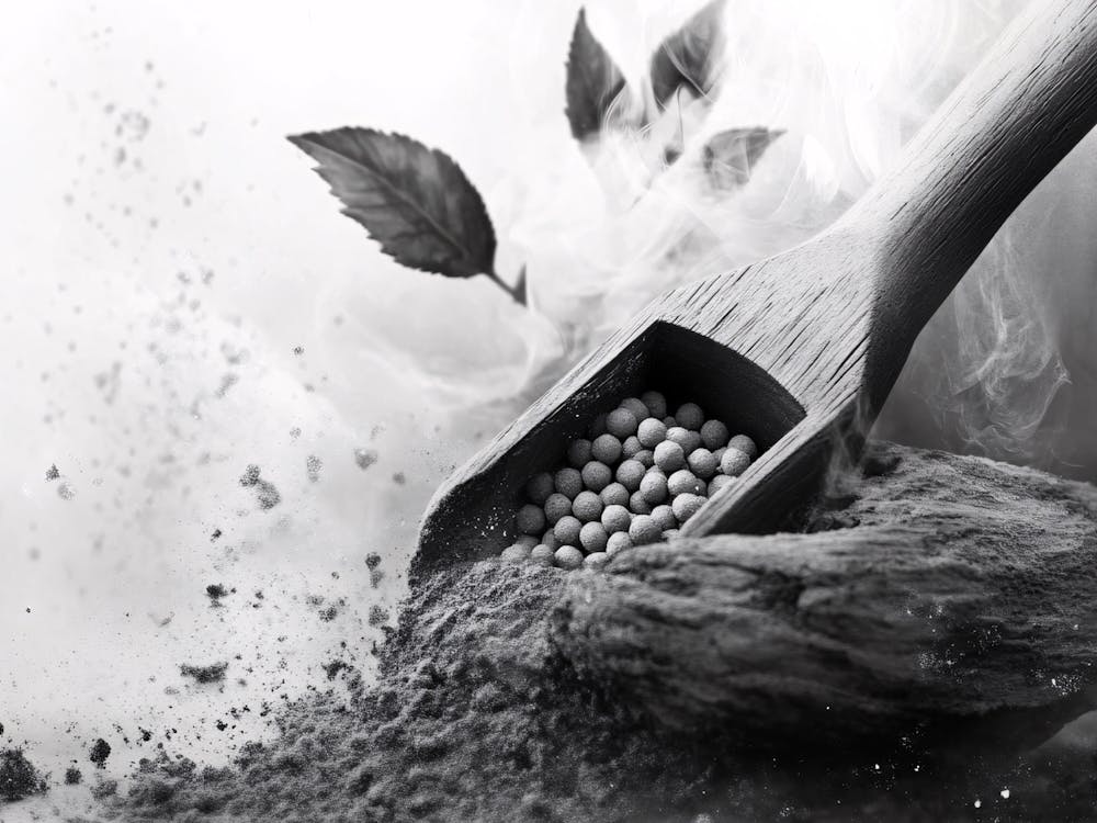 Black And White Image Of A Spoon