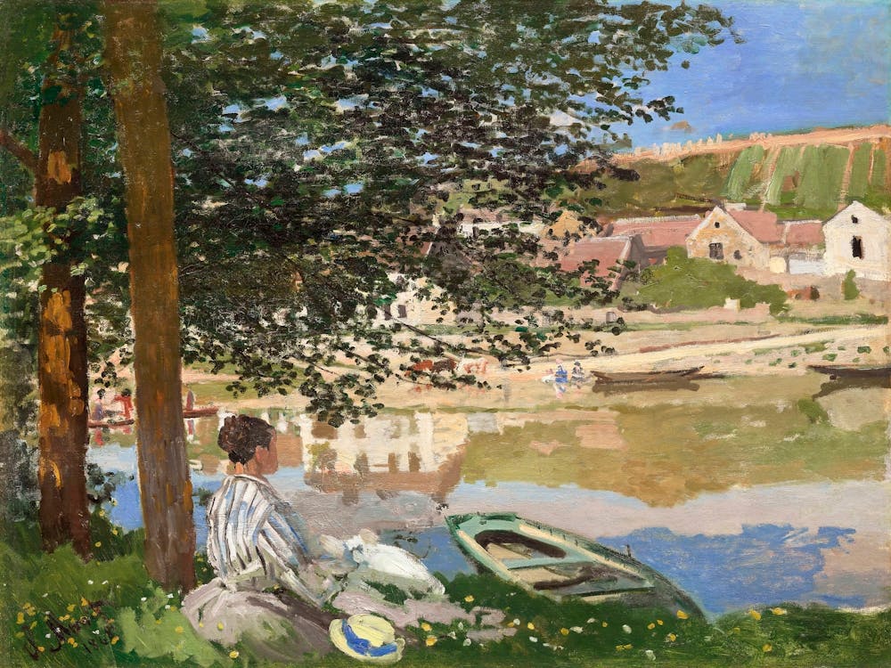 On The Bank Of The Seine, Bennecourt (1868), Claude Monet