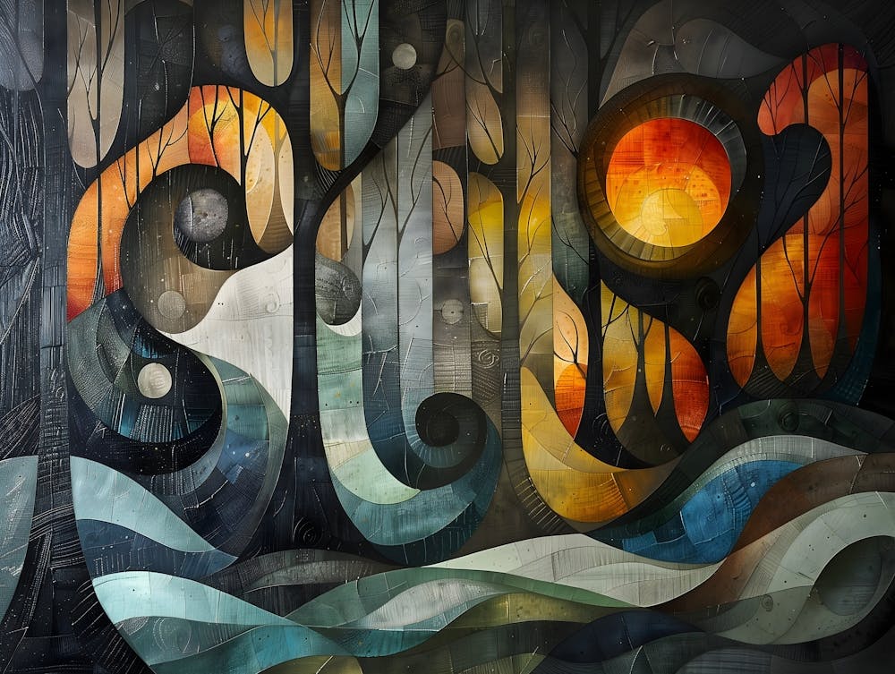 Sun Rises, Cubism