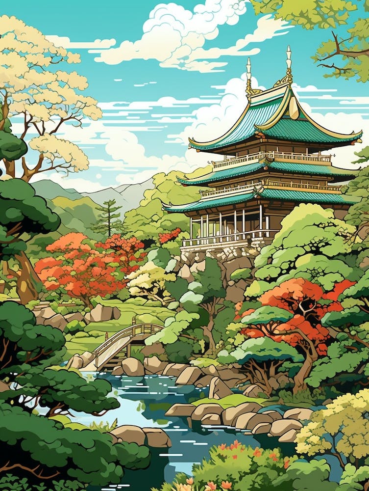 Japanese Friendship Garden Usa Illustration 2
