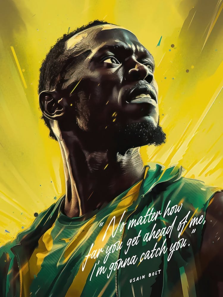 Usain Bolt Art Quote