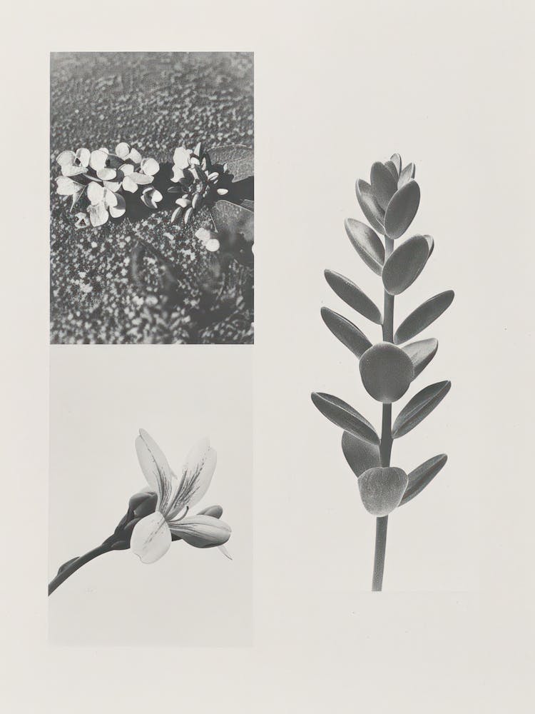 Freesia Flower Photo Collage 3
