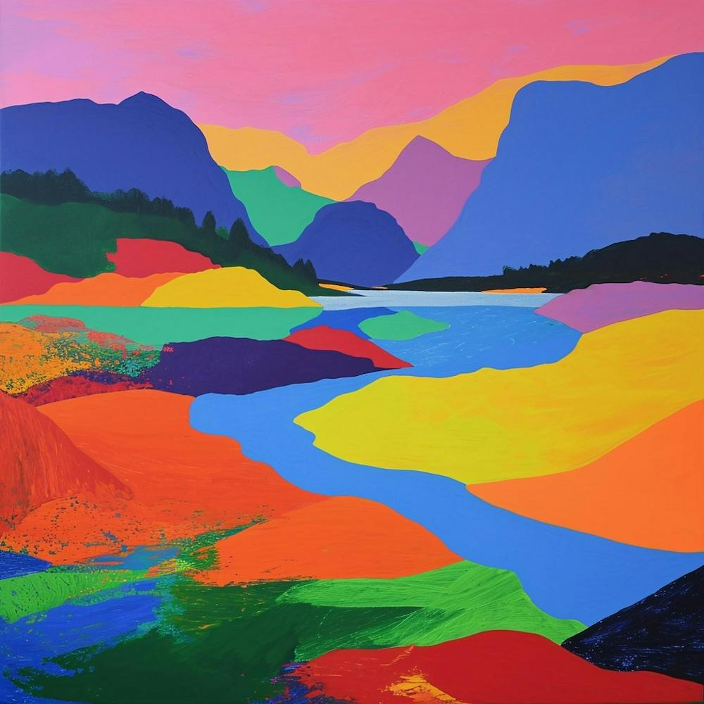 Colourful Abstract Nahuel Huapi National Park Argentina 4