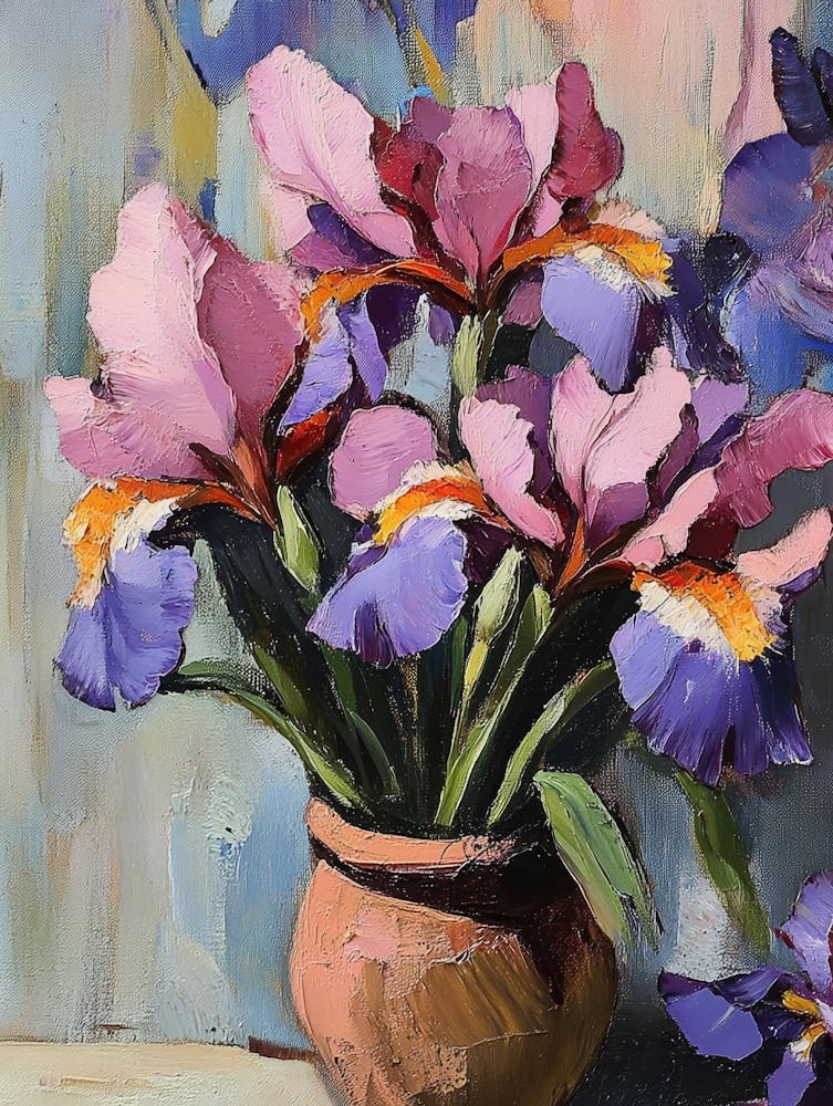 Iris In A Pot