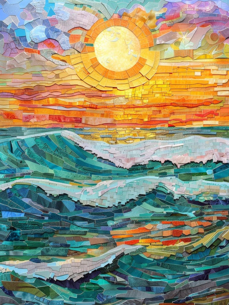 Sunset Over The Ocean 68